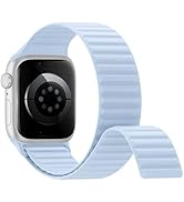 Magnetic Silicone Sport Bands Compatible with Apple Watch Band 40mm 38mm 41mm 42mm 44mm 45mm 46mm...
