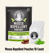 Grandpa Gus's Mouse Repellent Pouches, Natural Peppermint Oil, 10 Pouches | Cinnamon & Peppermint...