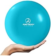 ProBody Pilates Ball Small Yoga Ball, 9 Inch Exercise Ball with Exercise Guide, Fresh Colors Mini...