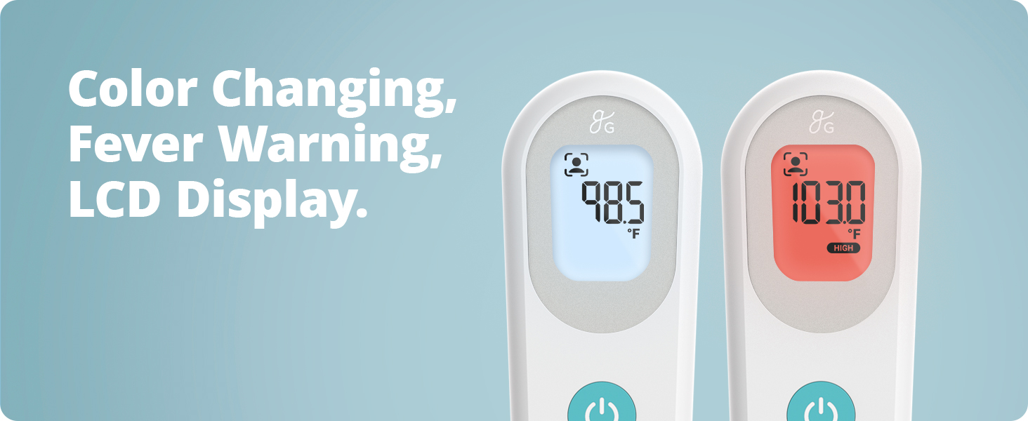 fever alert LCD display warning color changing human object mode mute memory celsius fahrenheit