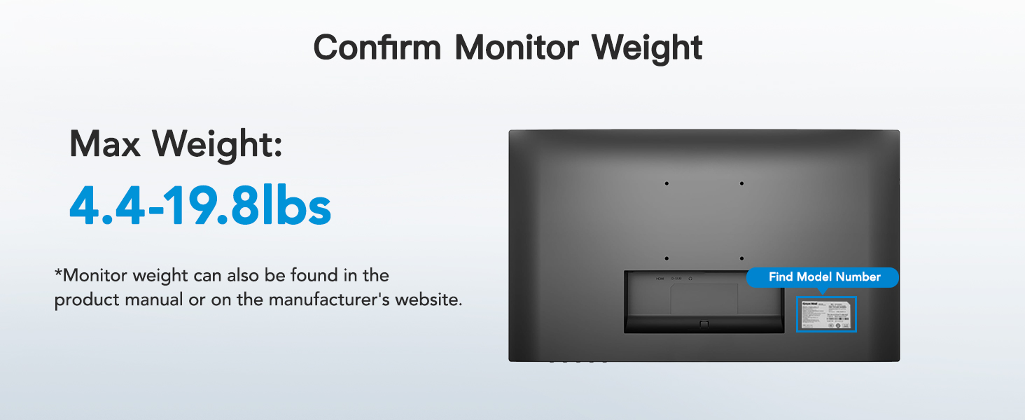 Check Monitor Weight