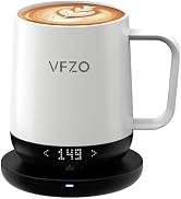 VFZO Smart Mug,Self heating,Temperature-Controlled, Self-Heating Coffee Mug.LED real-time tempera...