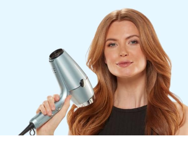 Woman with dryer