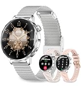 Kazunet Smart Watches for Women, 1.27'' Smartwatch (Answer/Make Calls) Compatible with iPhone/And...