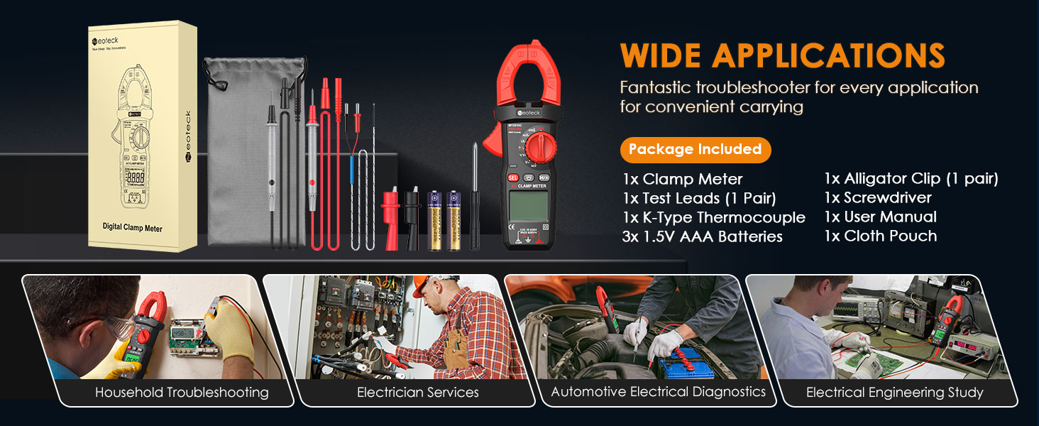 digital clamp meter for electrician