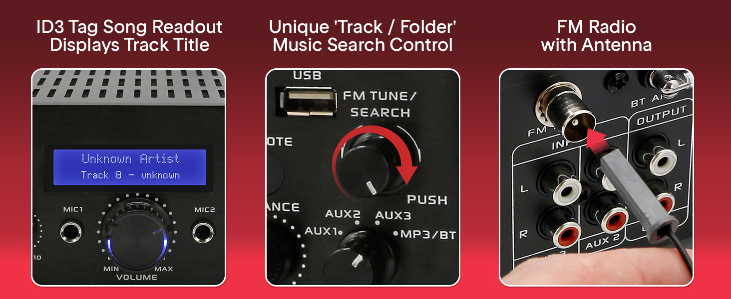 home theater audio stereo system components amplifier bluetooth receiver amp with amplificador