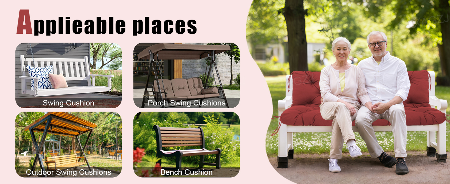 porch swing cushion 60 inches