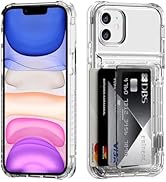 ACANDYA for iPhone 11 Case Wallet Clear Protective Phone Case with Credit Card Holder Heavy Duty ...