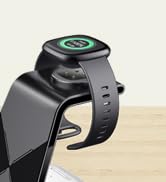 3 in 1 Charging Station for Fitbit Versa 3 Fitbit Sense, Charger Wireless Compatible with iPhone ...
