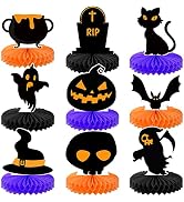 Halloween Honeycomb Centerpieces - Pack of 9 | Halloween Honeycomb Decorations | Halloween Table ...