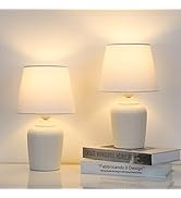 Sucolite Small Table Lamps Set of 2, Bedside Nightstand Lamps for Bedroom Kid’s Room, Cute Desk L...