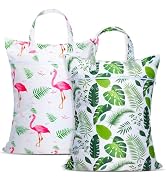 2 Pcs Large Travel Laundry Bag Waterproof with handle Washable Dirty Clothes Bag for Traveling We...
