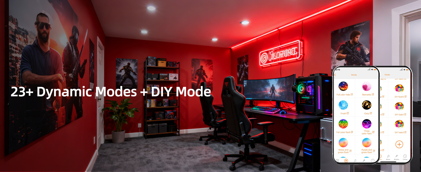 Color lighting modes