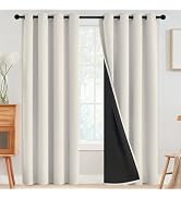 SimpleHome 100% Blackout Curtains for Bedroom,Thermal Insulated Grommet Window Drapes Room Darken...