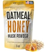 Honey Face Mask – Soothing Natural Oatmeal Facial Mask for Eczema, Psoriasis, Dry Sensitive Skin ...