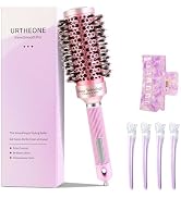URTHEONE Round Hair Brush,Mixed Boar & Plastic Bristles Roller Hair Brush for Women Salon Style L...