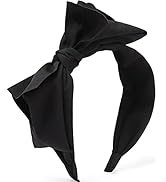 WantGor Bow Headbands for Women, Big Bowknot Hair Hoop Women Knotted Wide Turban Headbands Hair B...
