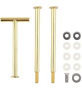 Happy Will 3 Tier 14" Heavy Metal Cake Stand Holder Fruit Plate Stand Fitting Hardware Rod with S...