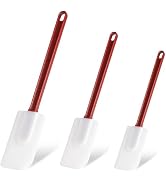 Silicone Rubber Spatula and Spoon Rubber Spatula Set of 3, High Heat Spatula Spoon, Commercial Sp...
