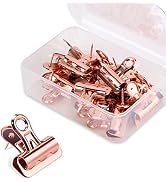 Yalis Push Pins Clips 15-Count, Pinning No Holes for Paper, Creative Paper Clips with Tack for Co...