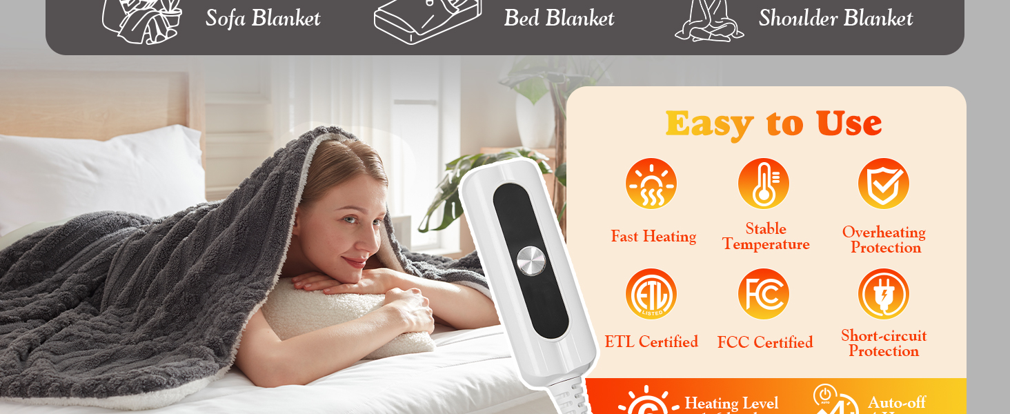 tufted heated blanket