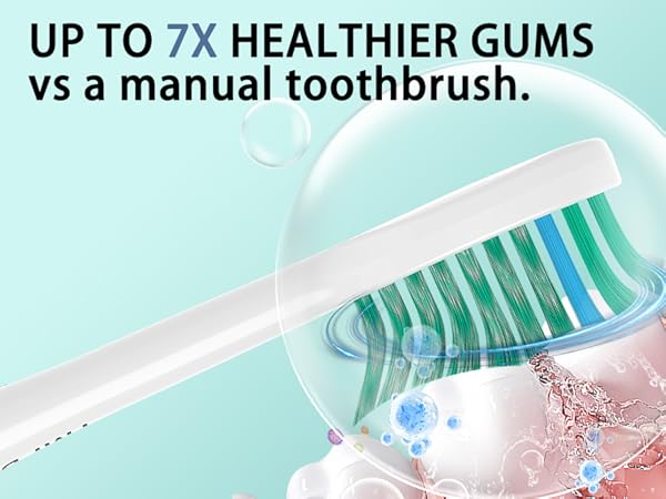 Toothbrush Replacement Heads Compatible with TAO Clean Sonic Toothbrush Adults