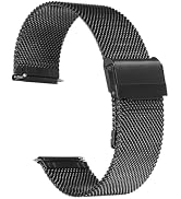 HARFINGTON 316L Stainless Steel Mesh Watch Band Quick Release Adjustable Metal Watch Strap for Me...