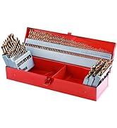 AIMLENTOOL 115Pcs Cobalt Drill Bits Set