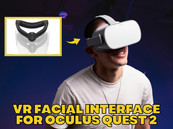 Oculus Quest 2 Face Pad Replacement, Face Cushion Pad 2PCS PU Leather Foam