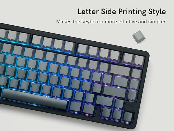 This keyboard features a letter side - printing style, making it more intuitive and simpler to use