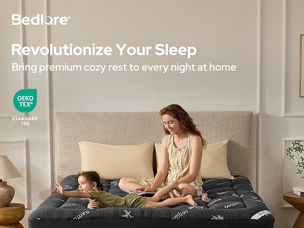 BEDLORE Mattress Topper Cooling Breathable for Hot Sleeper