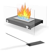 Tabletop Fire Pit Bowl - Indoor/Outdoor Mini Fireplace, Portable Small Table Top Firepit, Smores ...