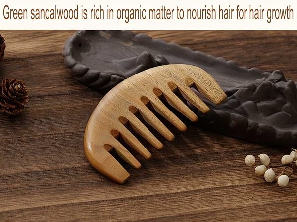 wide tooth wooden comb