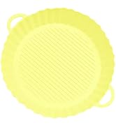ULTECHNOVO Silicone Air Fryer Basket Liner Reusable Heat Resistant Cooking Mat for Air Fryer 10-i...