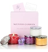 NORVENCE Candles for Women, Scented Candle Gift Set of 4, Scented Candles for Home, Birthday and ...