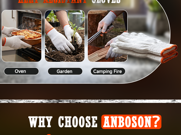 Ideal for smokers,grills,meat shredding.Nitrile outer layer blocks grease while cotton buffers heat