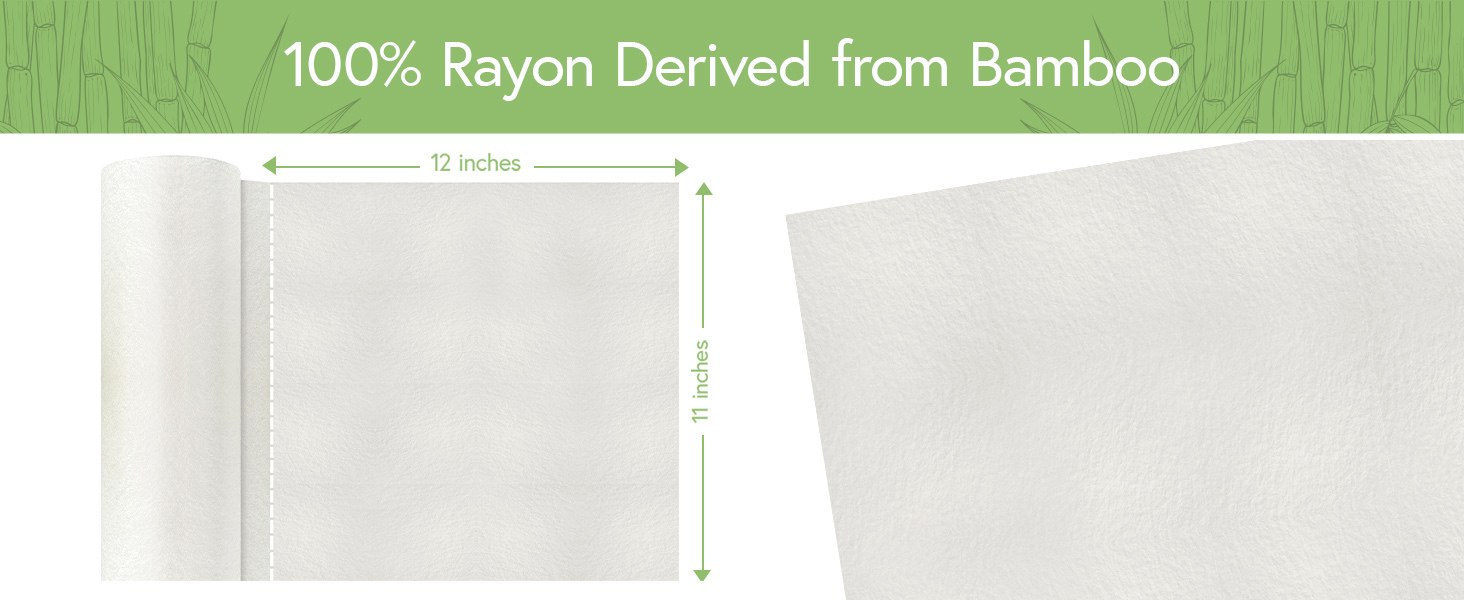 100% Rayon derived from Bamboo