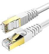 CAT 8 Ethernet Cable 2 FT, KASIMO Cat8 Internet Cable 40Gbps with RJ45 Gold Plated Connector SFTP...