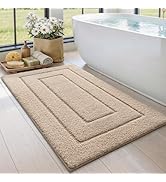 DEXI Bathroom Rug 43x24, Non Slip Washable Bath Mat for Shower Floor, Extra Large Absorbent Soft ...