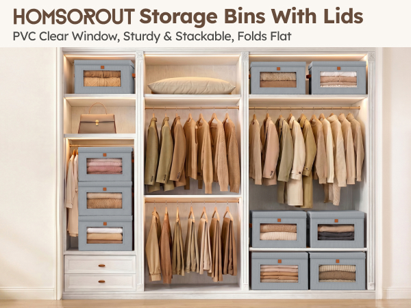 storage bins with lids