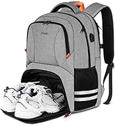 Ytonet Gym Backpack For Men Women, Travel Backpack With Shoe Compartment USB Charging Port, Water...