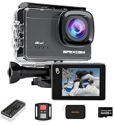 Apexcam M90 Action Camera with 64GB Card Action Cam 4K60FPS 64MP WiFi EIS Image Stabilization wit...