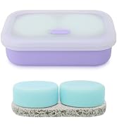 Leak Proof Travel Soap Case,Solid Shampoo Bar Holder, Silicone Soap Container with Draining Layer...
