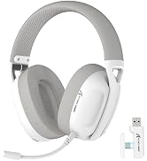 ZIYOU LANG L80 Wireless Gaming Headset Ultralight Over Ear with 2.4Ghz USB C&A Dongle/Bluetooth 5...