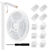 RGBZONE 32.8ft 4 Pin RGB Extension Cable and 10Pcs 4 Pin LED Light Strip Connectors Strip to Wire...
