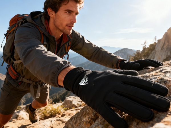 Non-slip palms with textured grip ensure secure handling on icy trails.