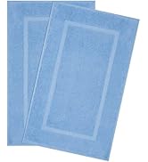 Cotton Paradise Bath Mat Towels for Bathroom, 20x34 inch 100% Cotton Bath Mats, Soft Absorbent Wa...