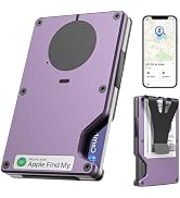 Air Wallet for women, Built-in Tracker Slim Wallet, Smart Wallet with Money Clip, Compatible with...