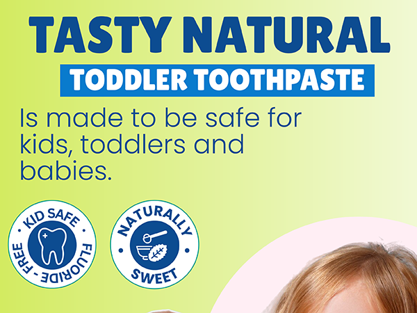 kids toothpaste sensitive teeth natural fluoride free xylitol flavored toddlers flouride-free paste