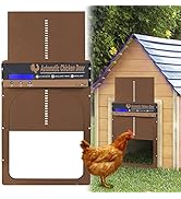 KILOGOGRAPH Automatic Chicken Coop Door - All Metal, Timer Mode for Auto Up and Down, Manual Mode...